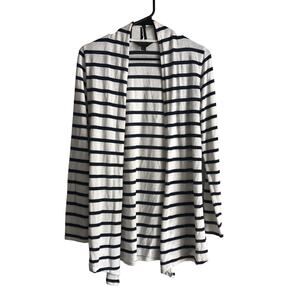 Navy and white stripe cardigan by Mix